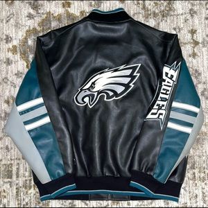 Vintage NFL Philadelphia Eagles Faux Leather Jacket